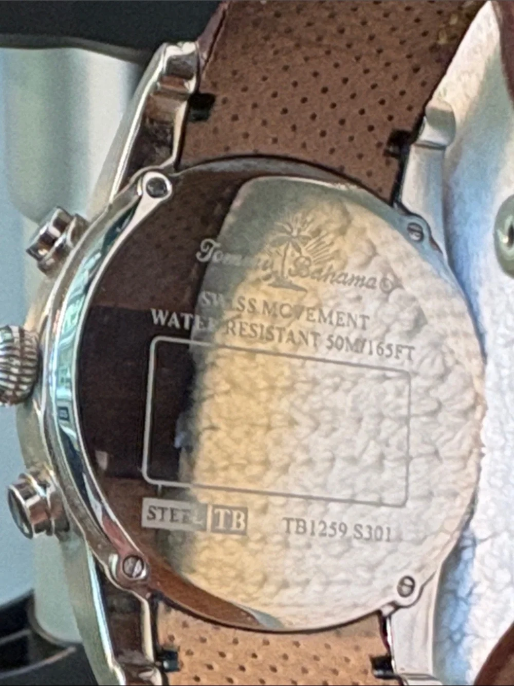 Tommy Bahama Havana Pilot Chronograph Watch